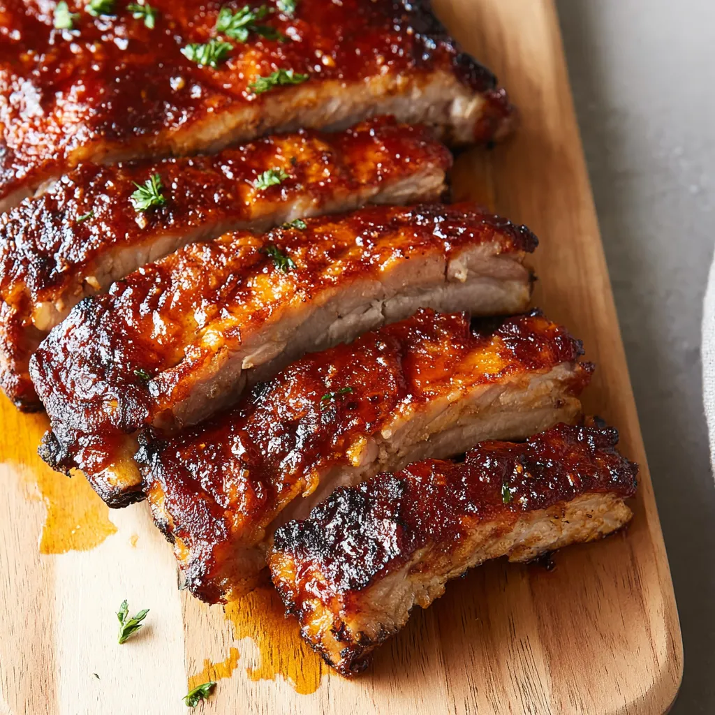 Eine Schüssel mit BBQ-Ham auf einem Tisch.