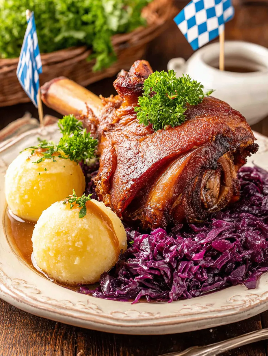 A plate of food with a pork roast and potatoes.