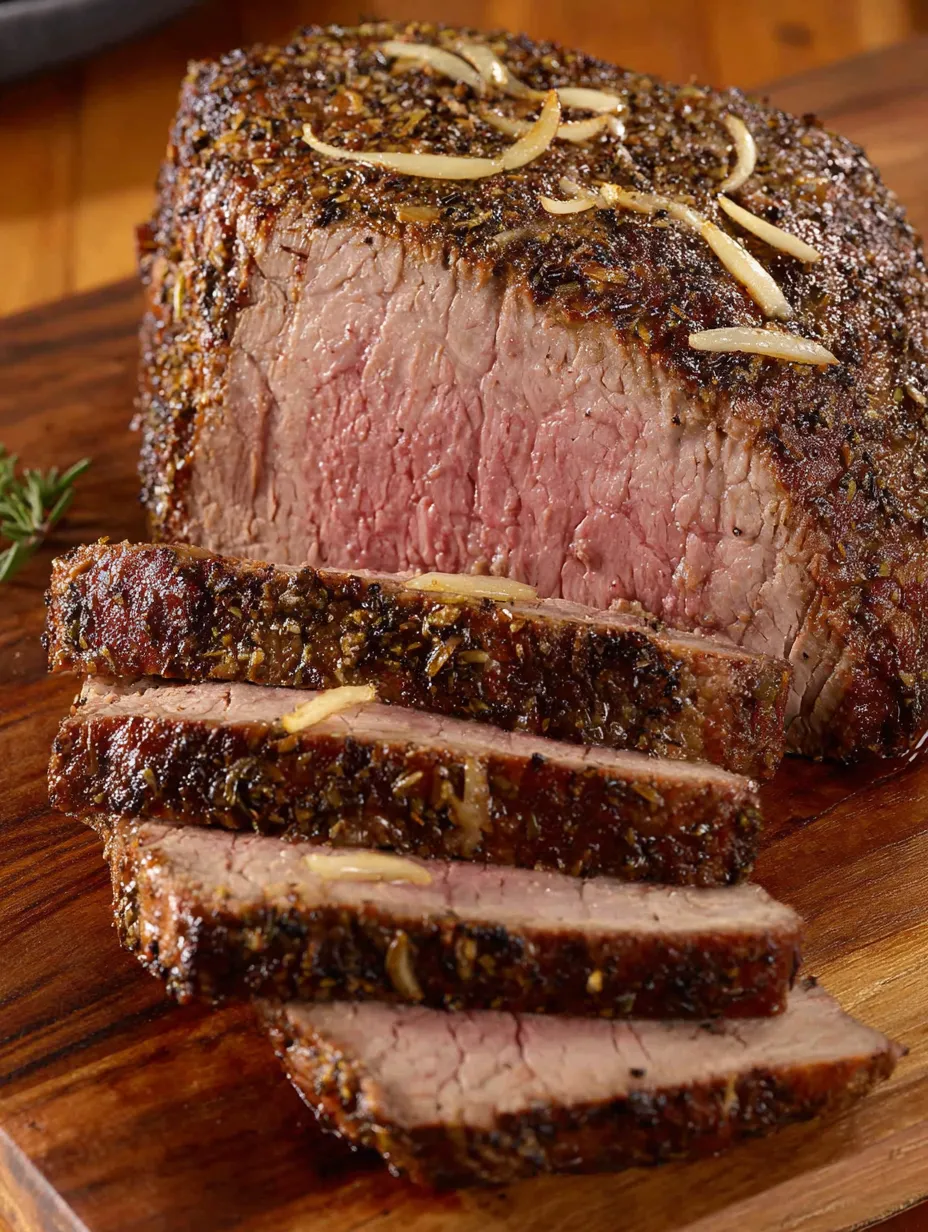 Eine Sch&uuml;ssel mit Steak, die auf einem Tisch liegt.