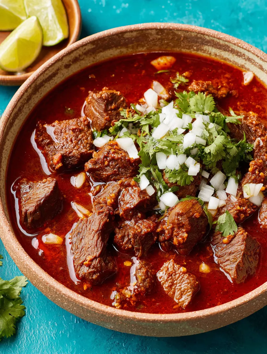 Ein Schüssel mit einer Mischung aus Fleisch, Gemüse und Gewürzen.