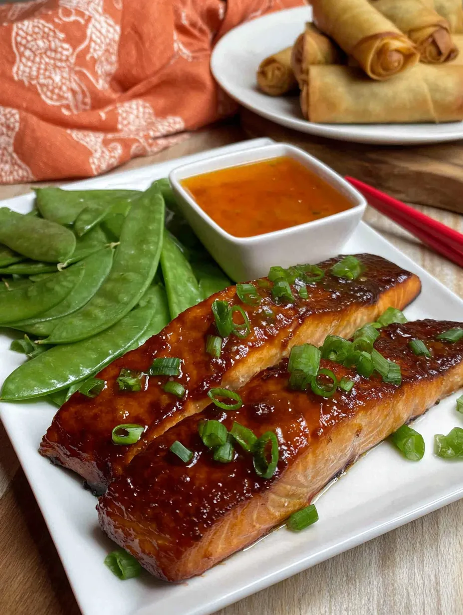 Ein wei&szlig;er Teller mit einer Portion von Salat, einer Sauce und einer Portion von Salmon.