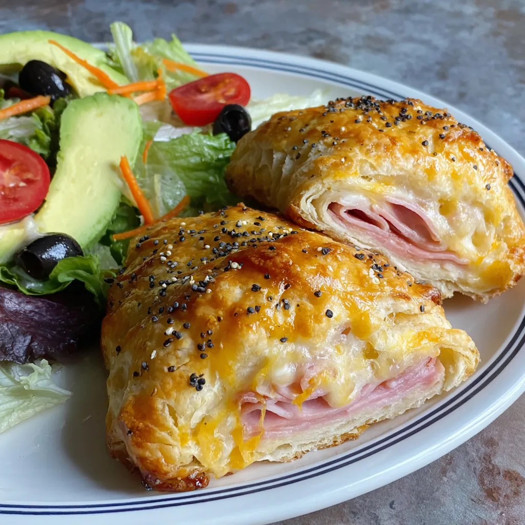 Ein Plate mit Salat und Sandwich.