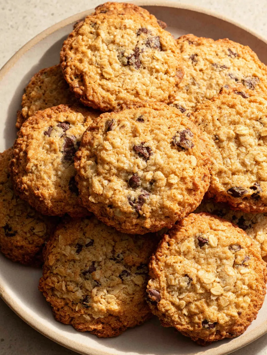 Ein Plate mit einer großen Anzahl von Biscuit-Cookies, die in verschiedenen Größen und Formen vorliegen.