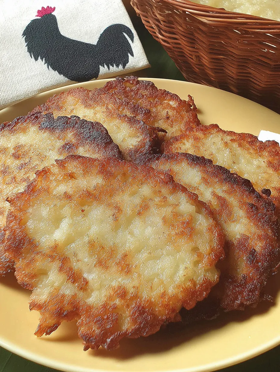 Ein Plate mit zwei St&uuml;cken Kartoffelk&auml;se.