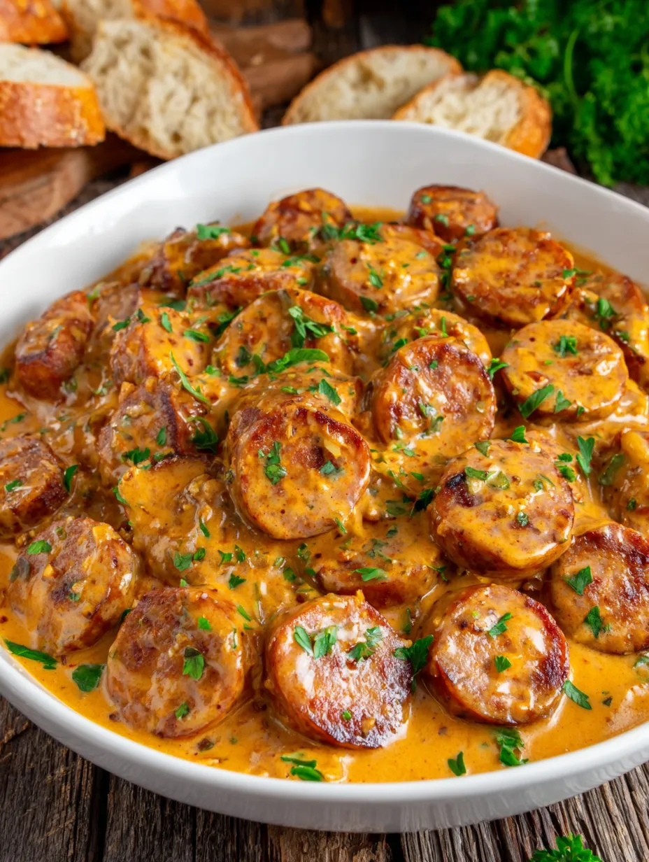 Ein weißer Teller mit saurem Sauerbraten, garniert mit grünen Zwiebeln und Parsley.