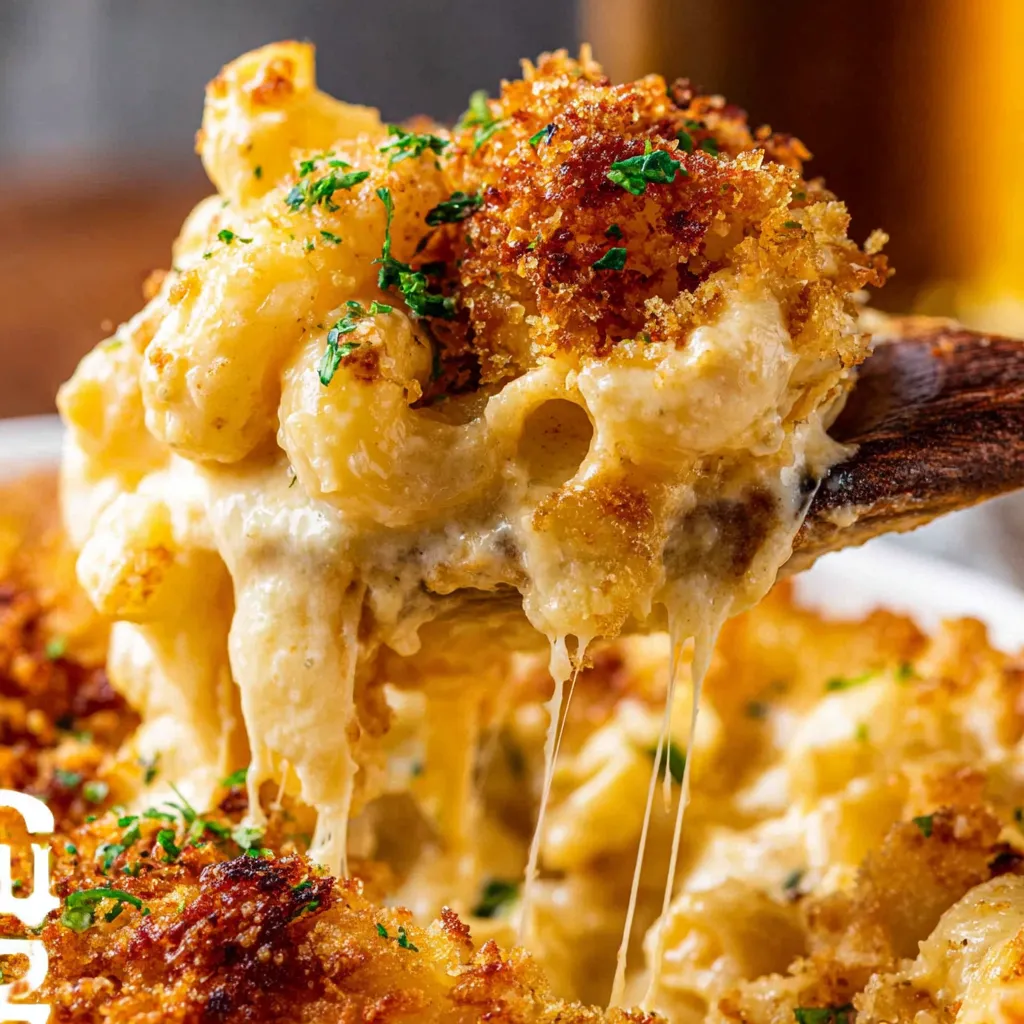 Eine Schüssel mit Macaroni und Käse.