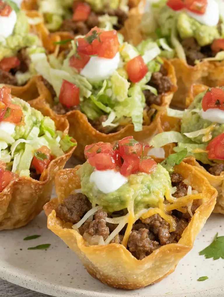 Eine Tasse mit einer Mischung aus Käse, Tomaten und Avocado.