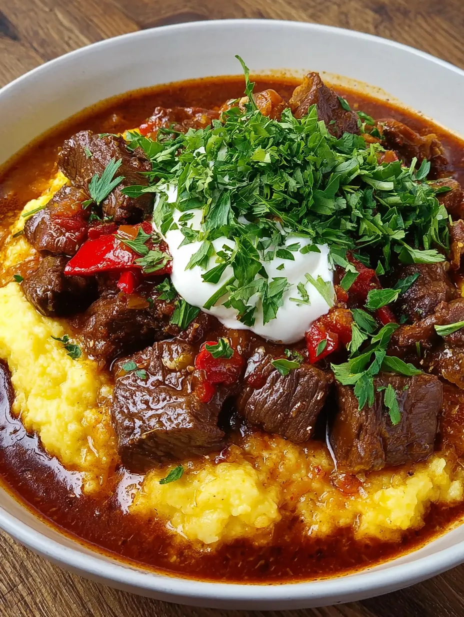 Ein Bild zeigt eine Schüssel mit gegrilltem Fleisch, Kartoffeln und Sauce.