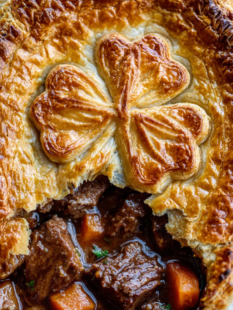 Ein St&uuml;ck K&auml;se mit einem Shamrock-Design auf der Oberseite.