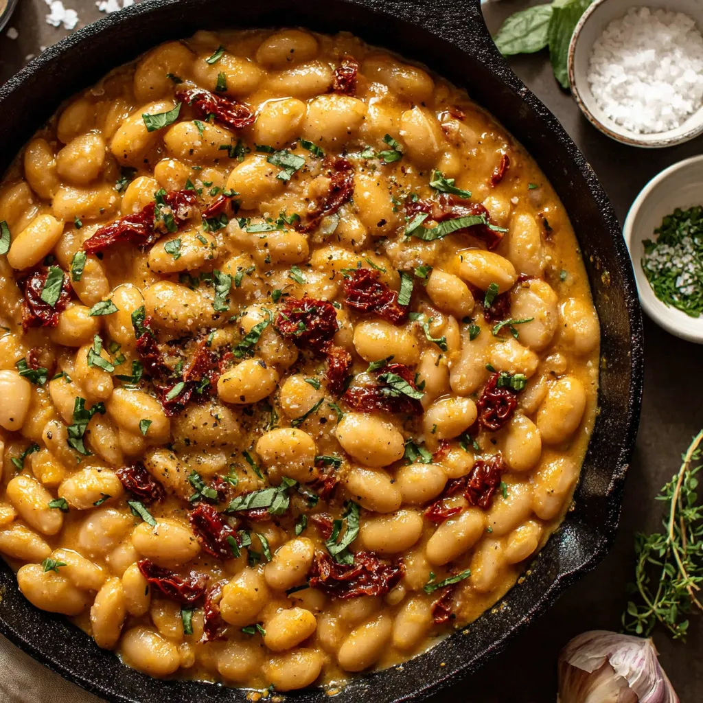 Ein Topf mit einer Mischung aus Kichererbsen, Tomaten, Paprika, Zwiebeln und Salz.