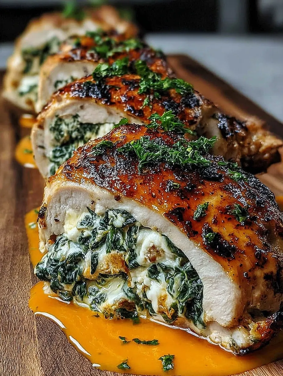 Eine Wand mit einer Holzplatte, auf der drei Chicken mit gr&uuml;nem Salat und Sauce aufgetragen sind.