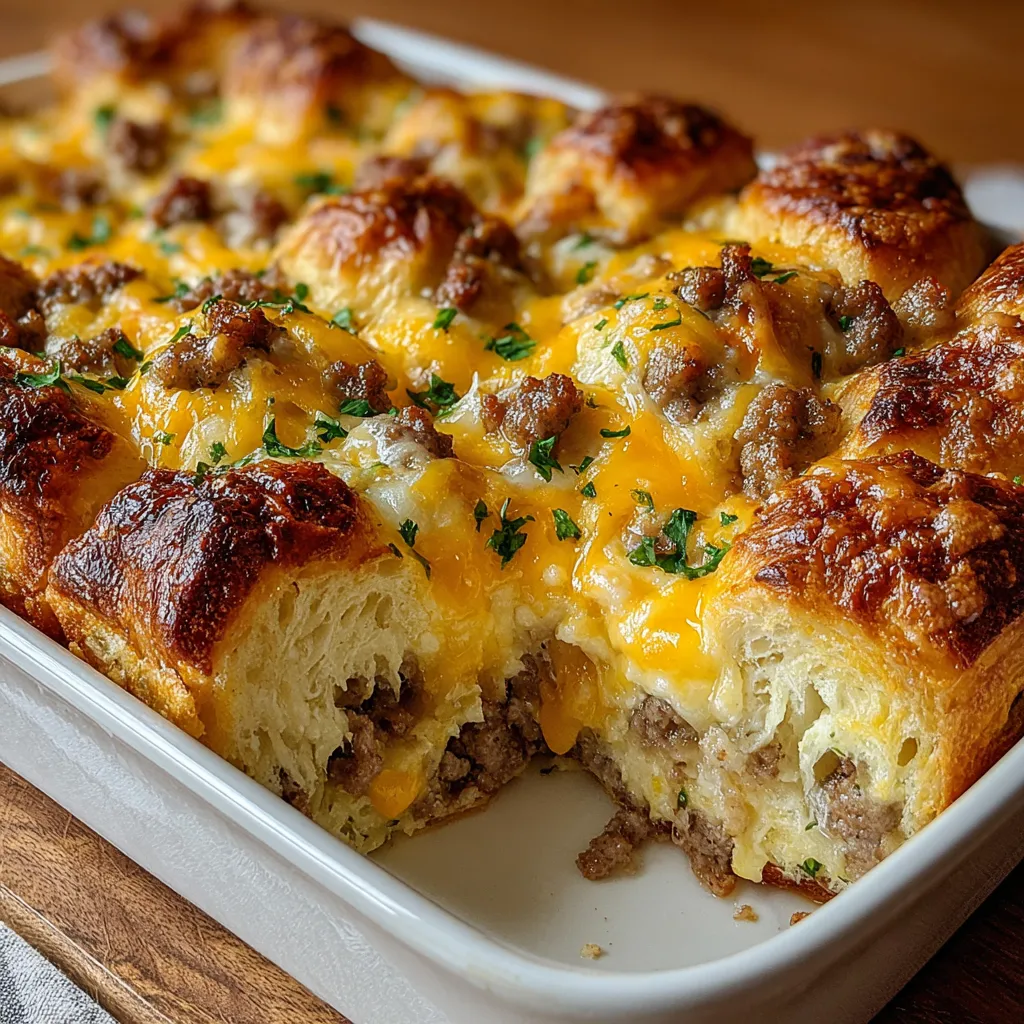 Ein weißer Teller mit einer Art Käse- und Fleisch-Kruste darin.