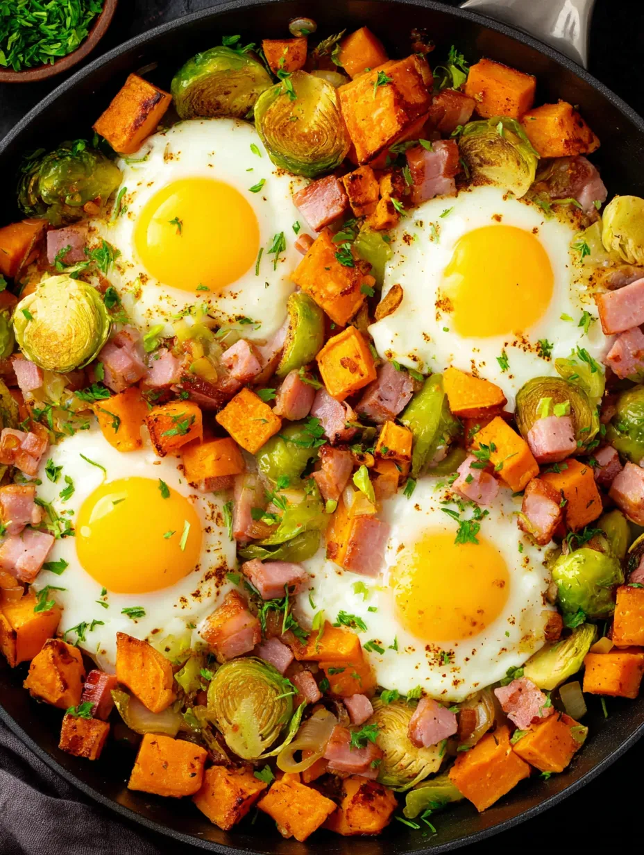 Eine Sch&uuml;ssel mit frisch zubereitetem Ei, Bratwurst und Gem&uuml;se, darunter Karotten und Kohl.