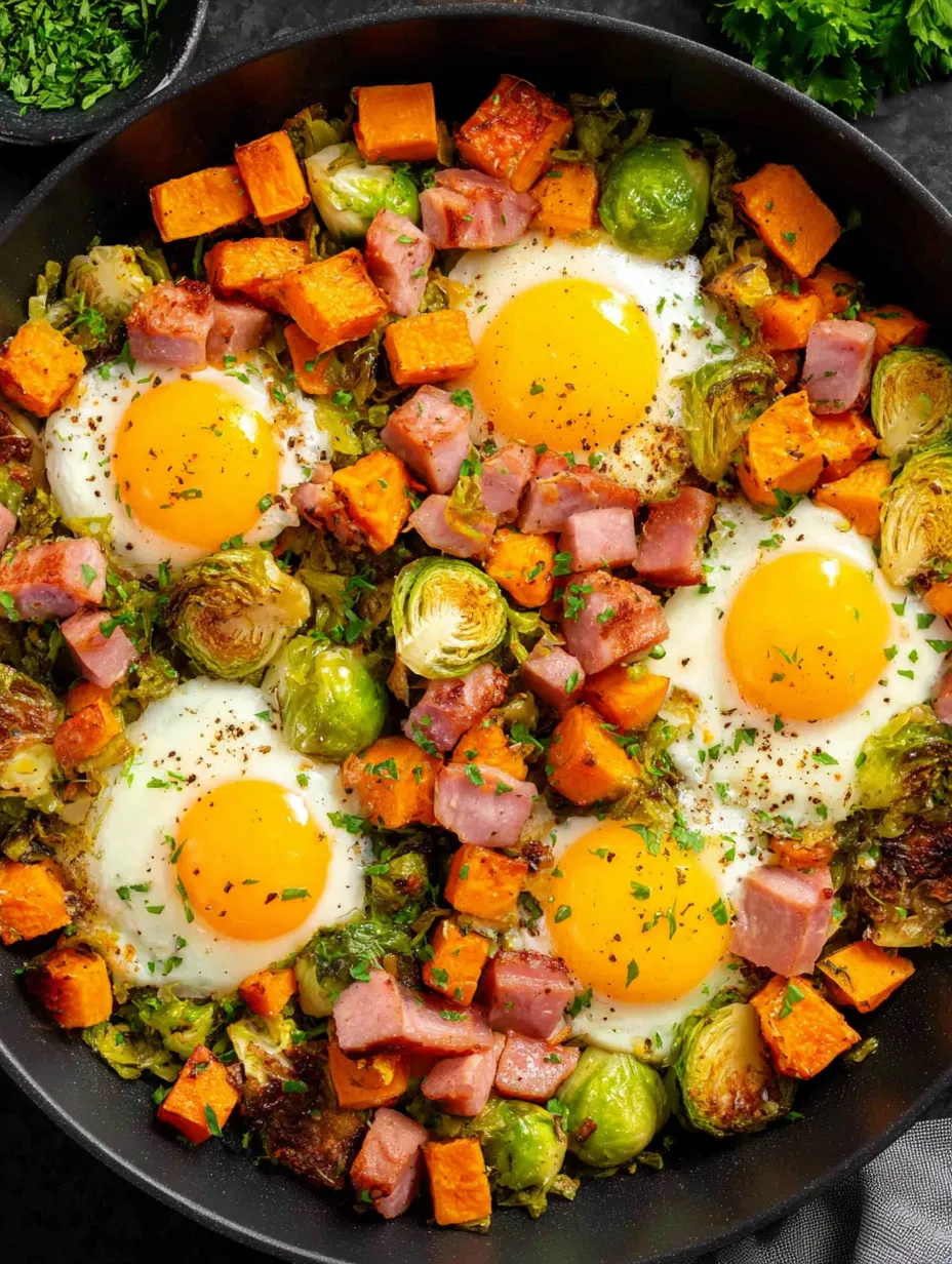 Ein Bild von einer Br&uuml;he mit Eiern und Zwiebeln.