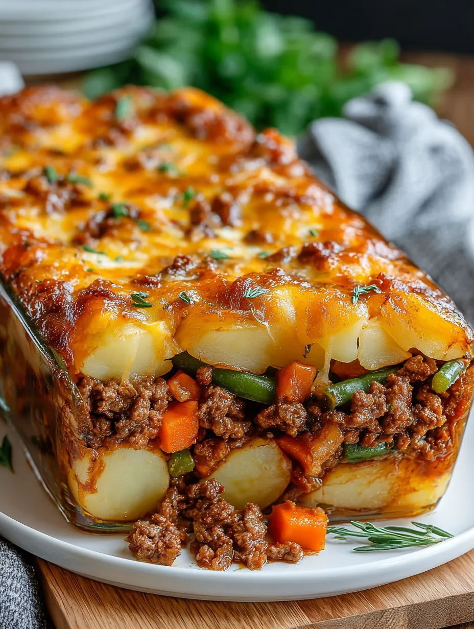 Ein Glas mit einer Art von K&auml;se- oder Fleisch-Pastete, die mit Zwiebeln und Karotten garniert ist.
