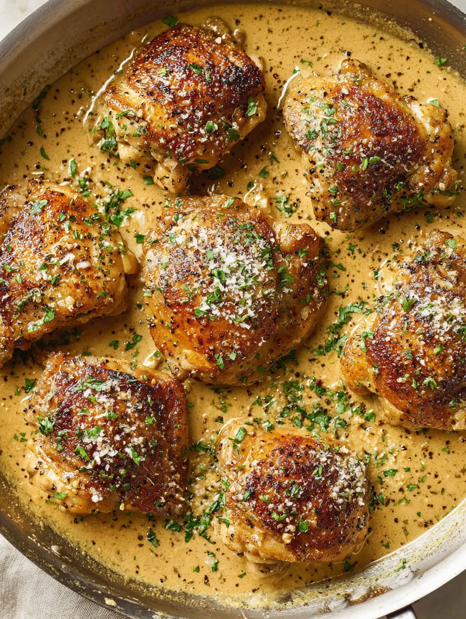 Ein Bild von gegrillten Chicken-Stücken in einer Sauce.