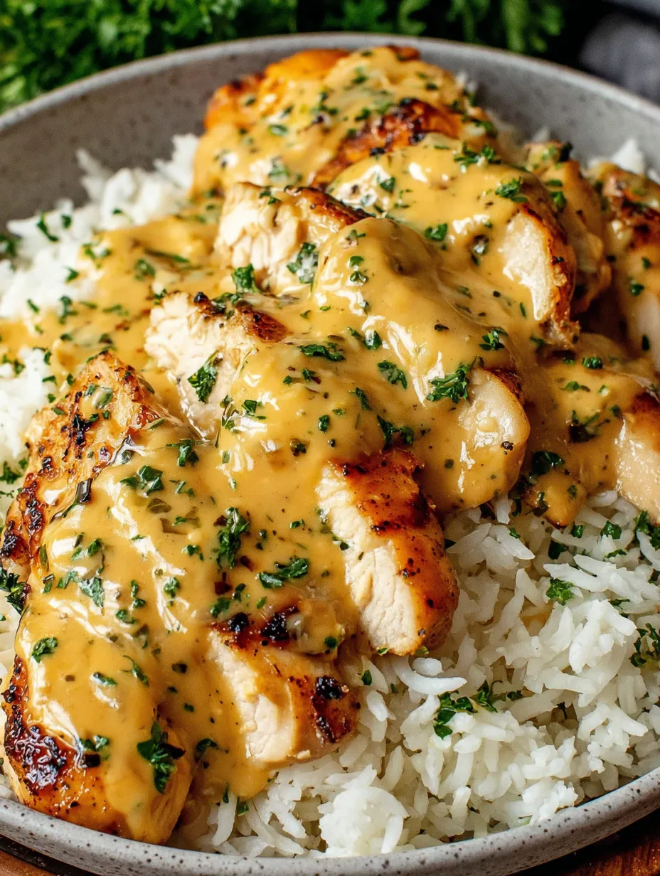 Rindersteak mit Sauce auf Reis.