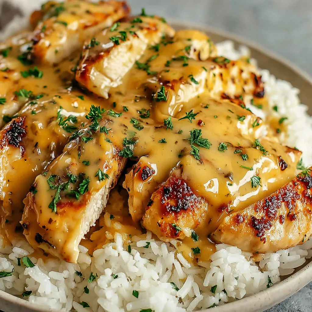 Ein Schafbraten mit Sauce auf einem Teller.