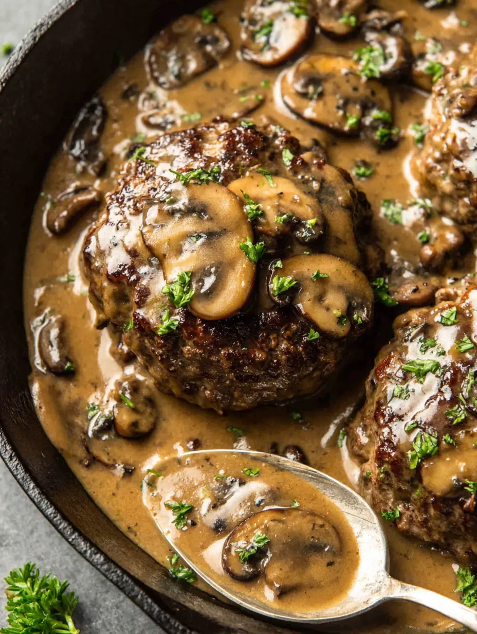 Ein Schmelztopf mit Mushrooms und Meatballs.