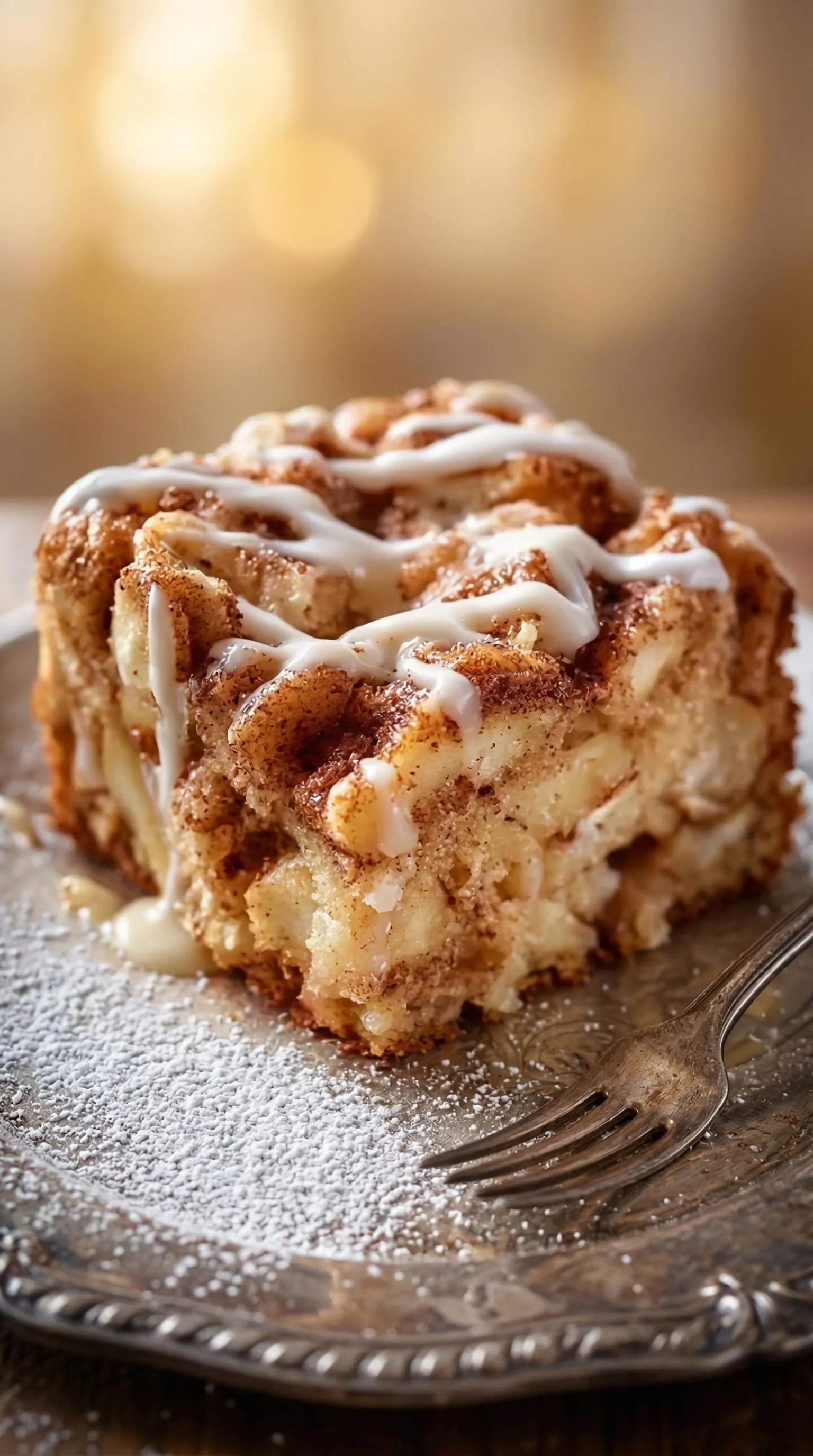 Ein Apfelkuchen mit Zimtschnecken und Saftiger Zimtschnecken Apfelkuchen.