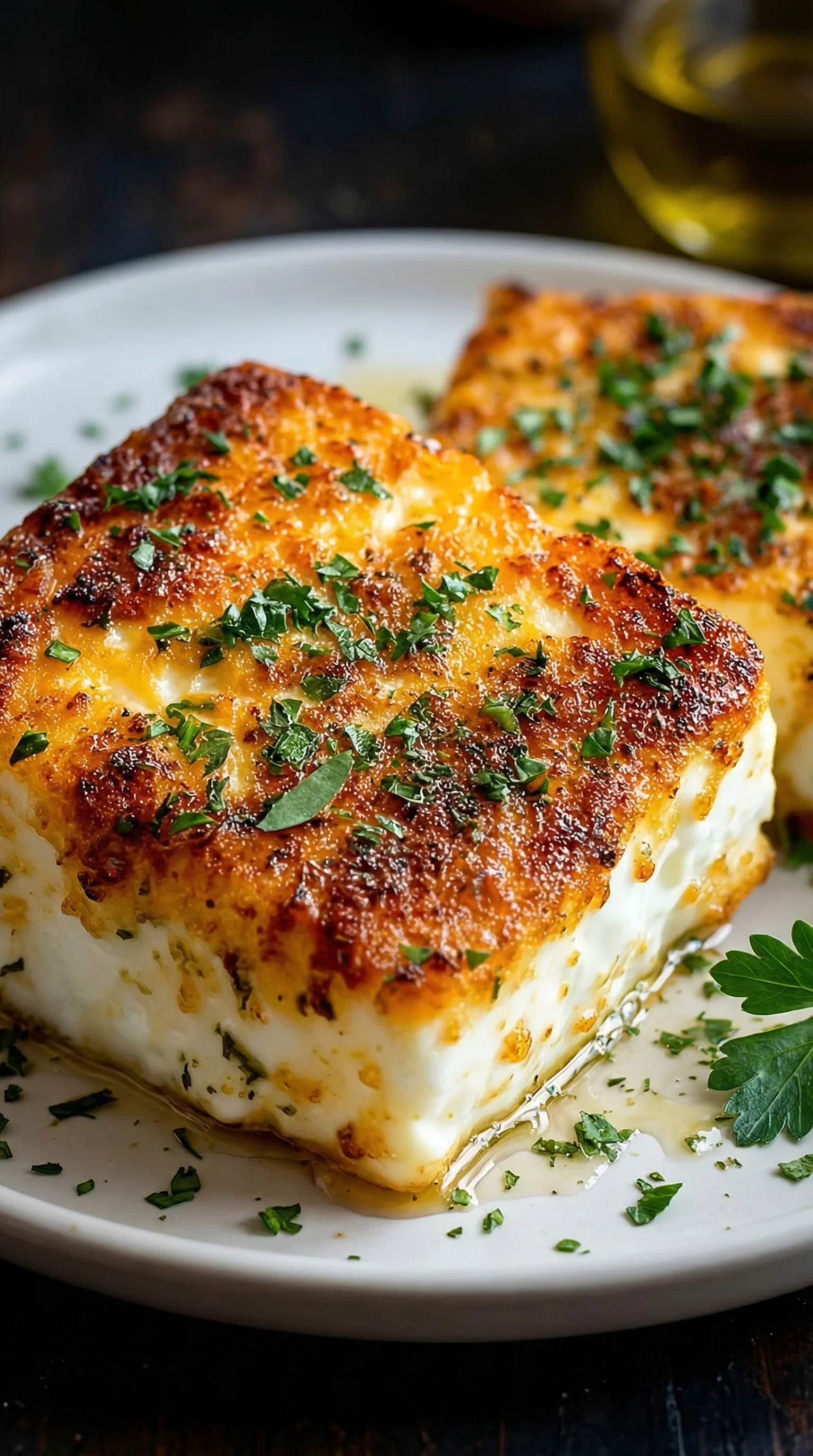 Ein Knuspriger Feta aus dem Airfryer.