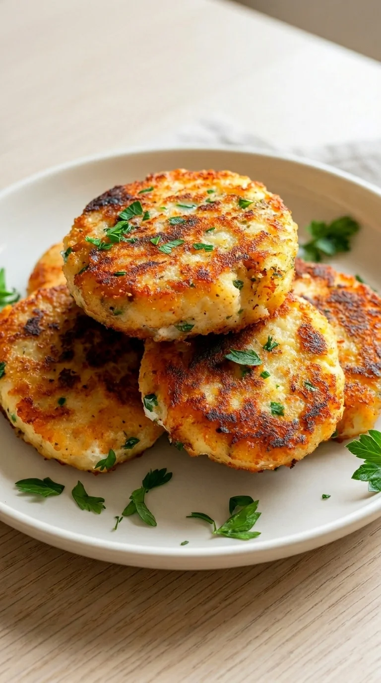 Ein wei&szlig;er Teller mit H&uuml;ttenk&auml;se-Protein-Talern f&uuml;r jeden Anlass.