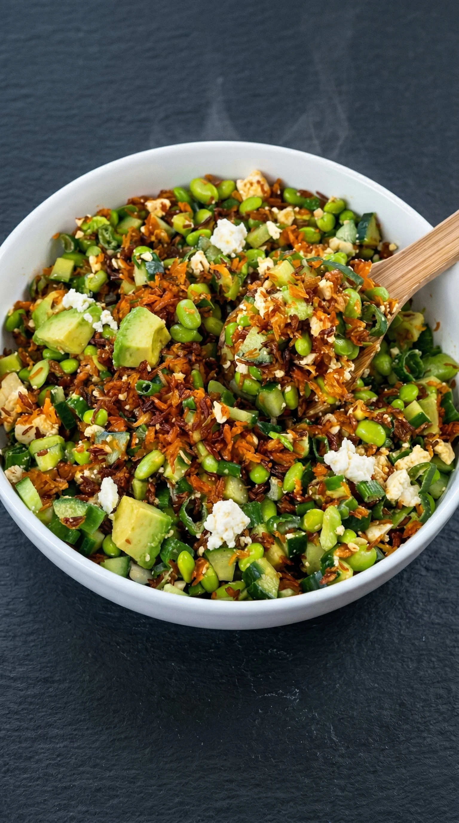 A bowl of crispy Reissalat.