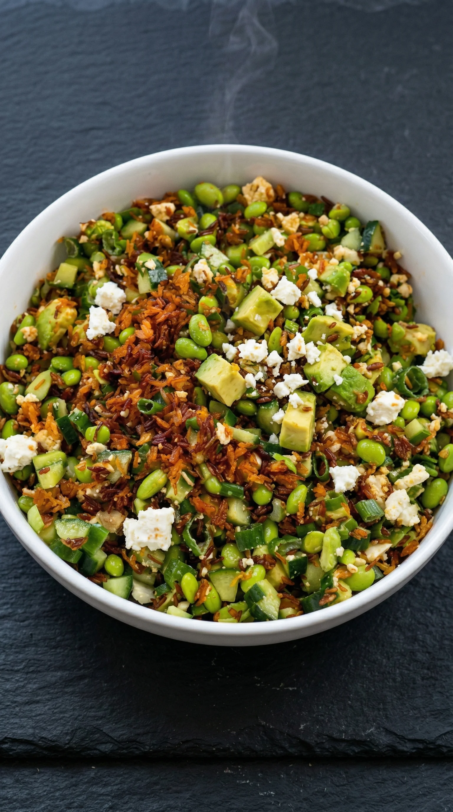 A bowl of crispy Reissalat.