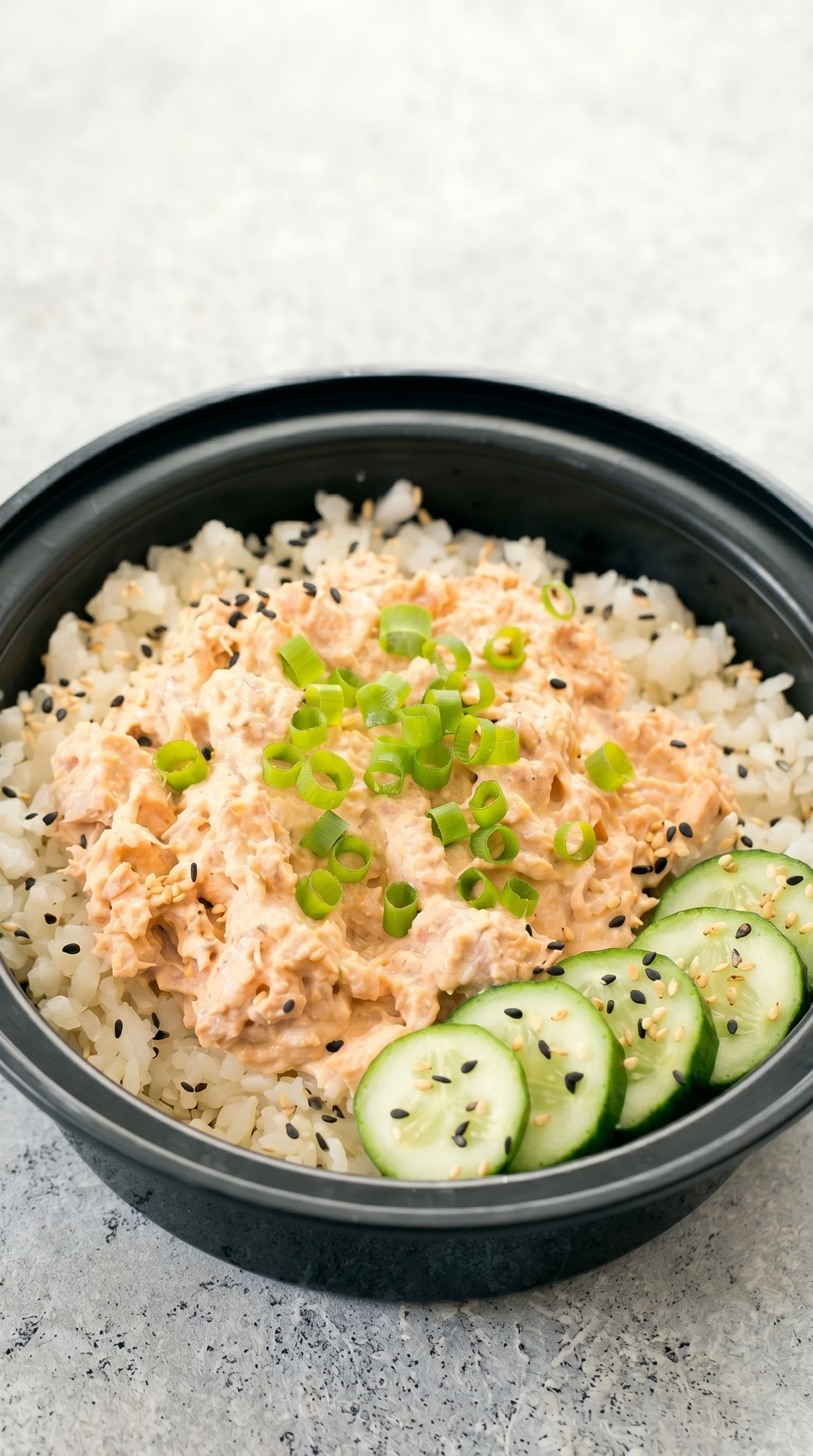 A bowl of food with rice and vegetables.