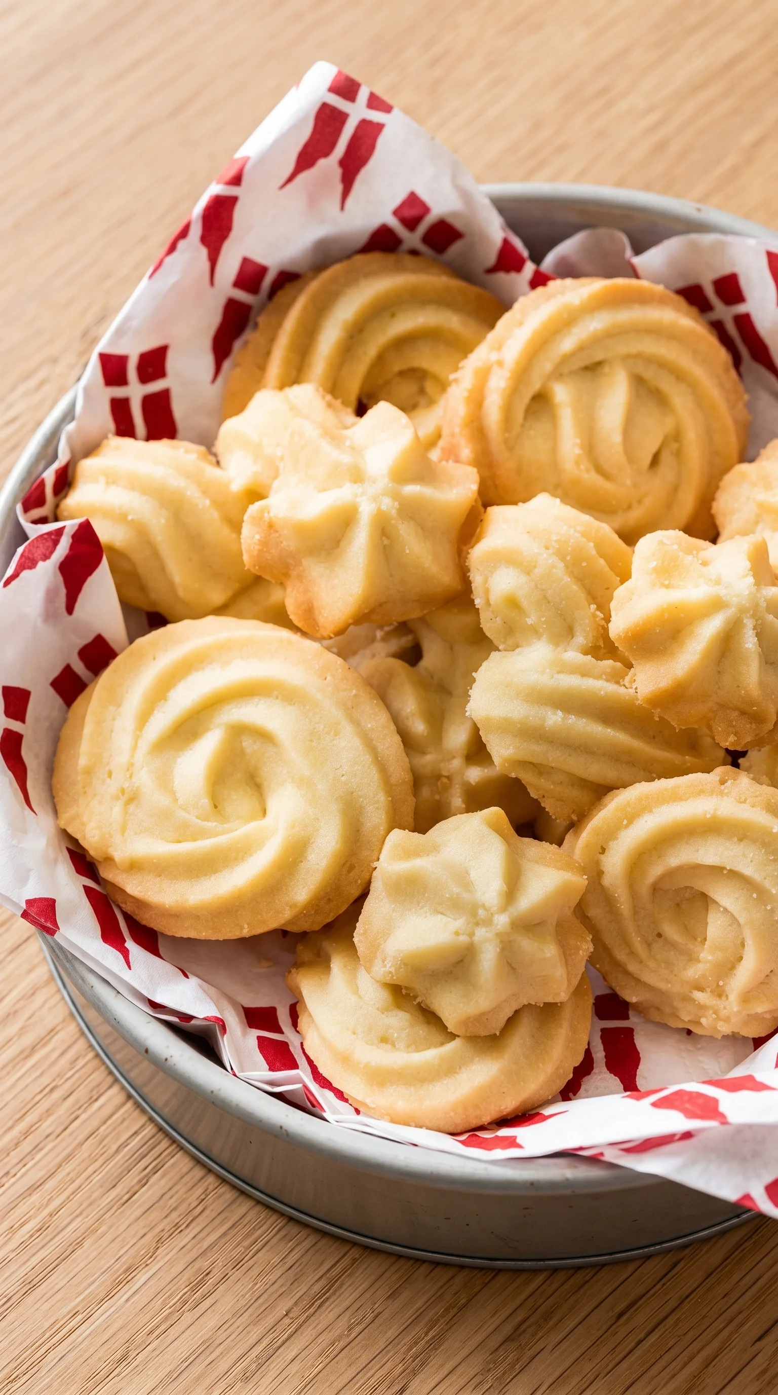 A bowl of Dänische Butterkekse.