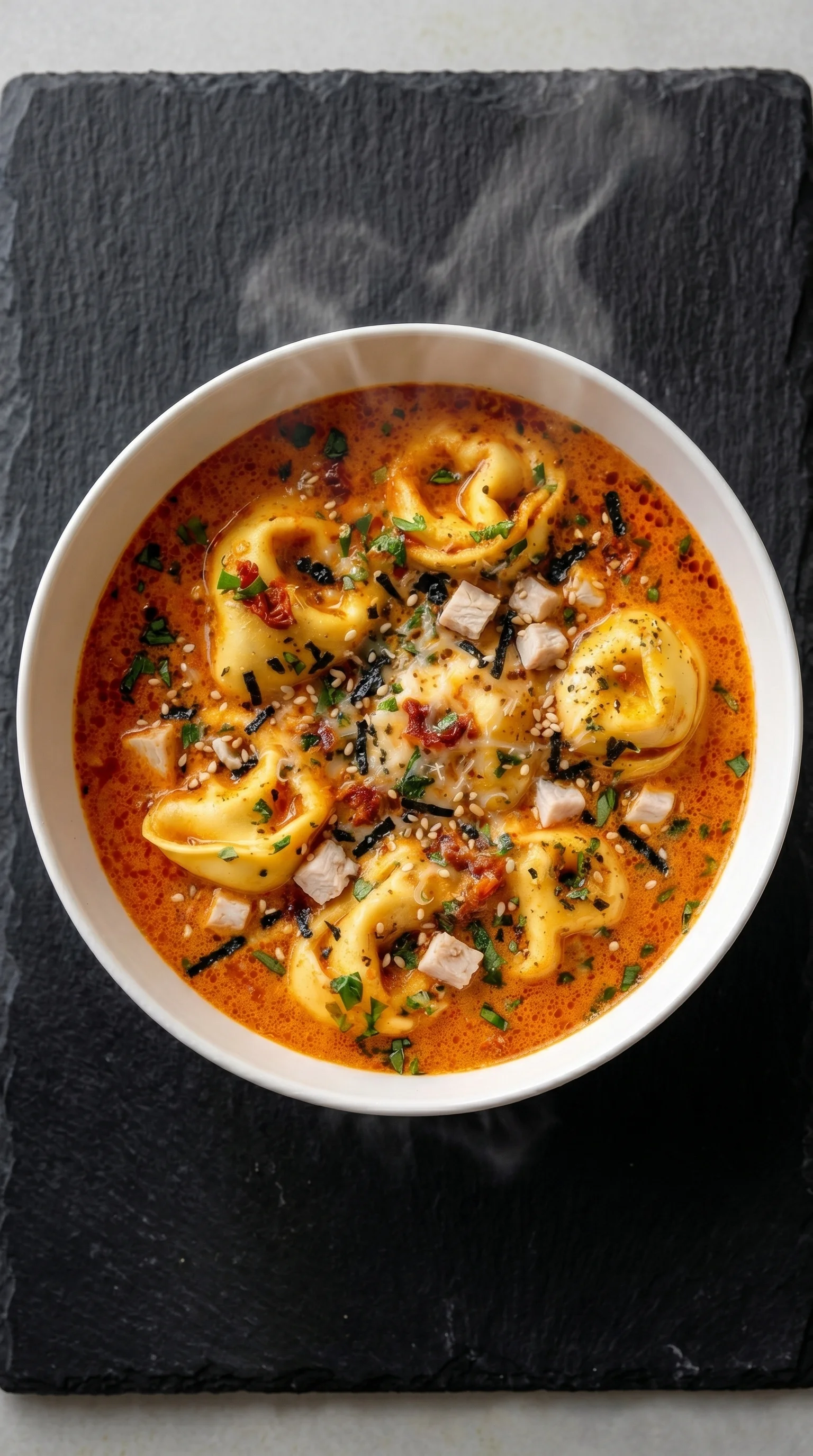 A bowl of soup with noodles and vegetables.