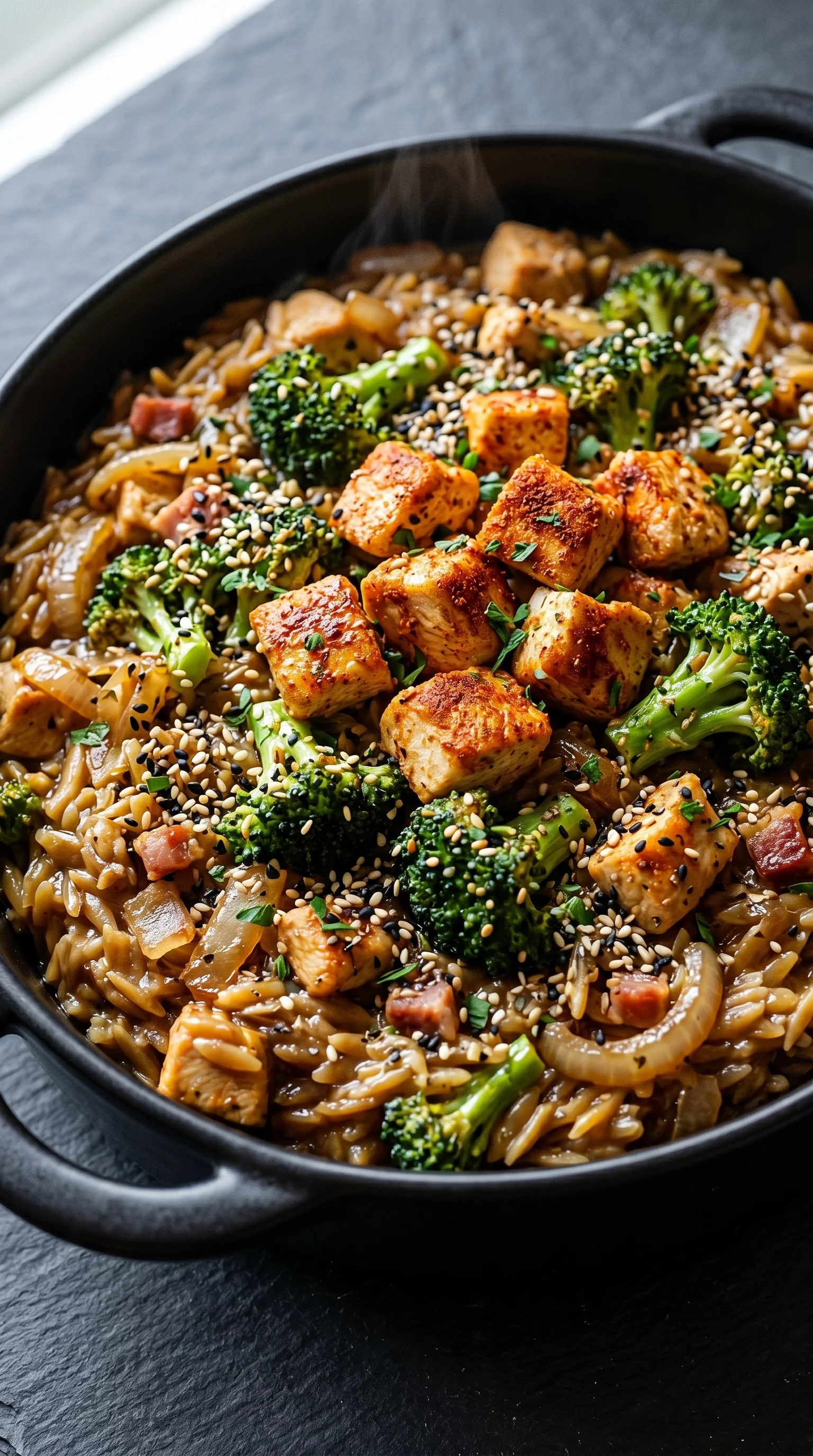 A dish of meat and broccoli.