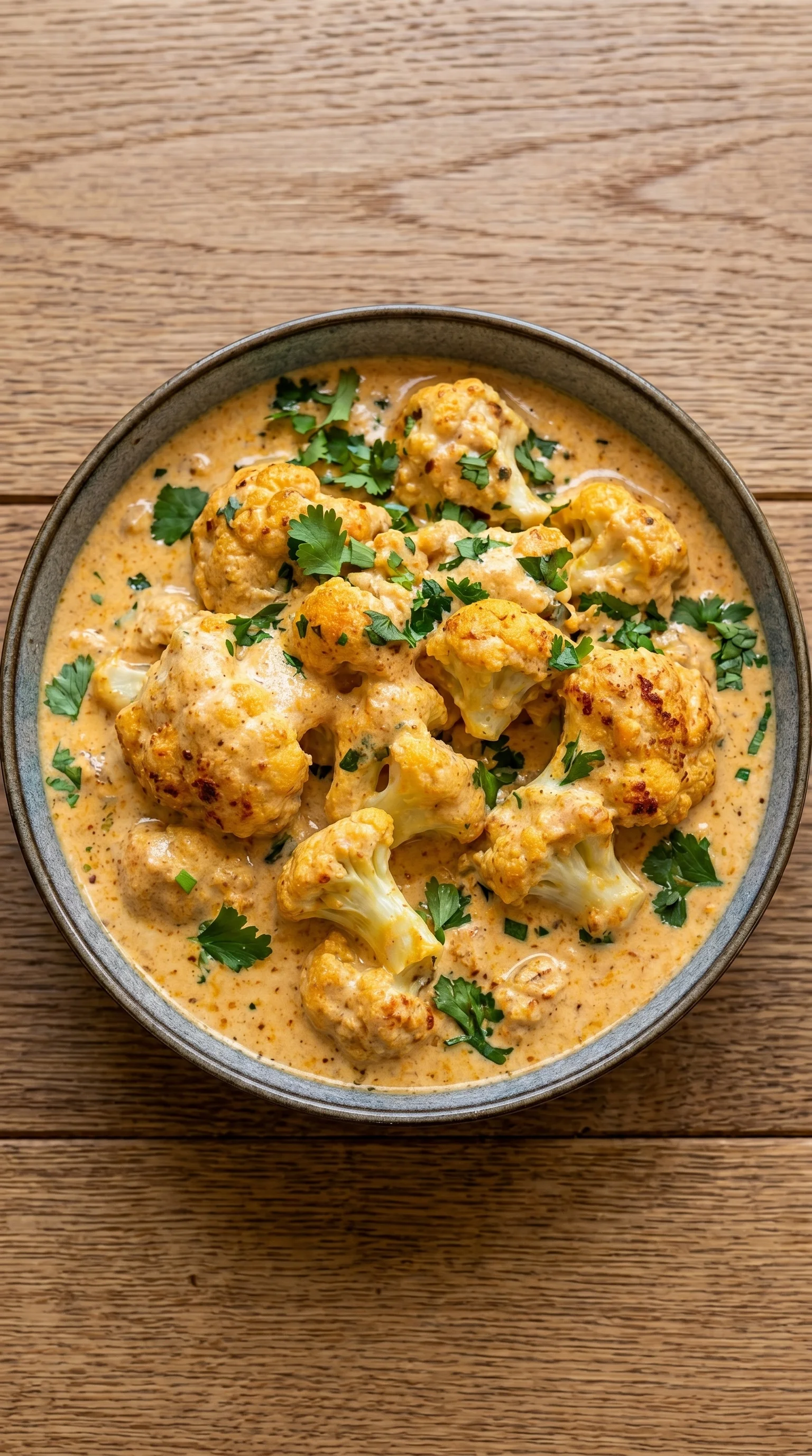 A bowl of Blumenkohl-Curry.