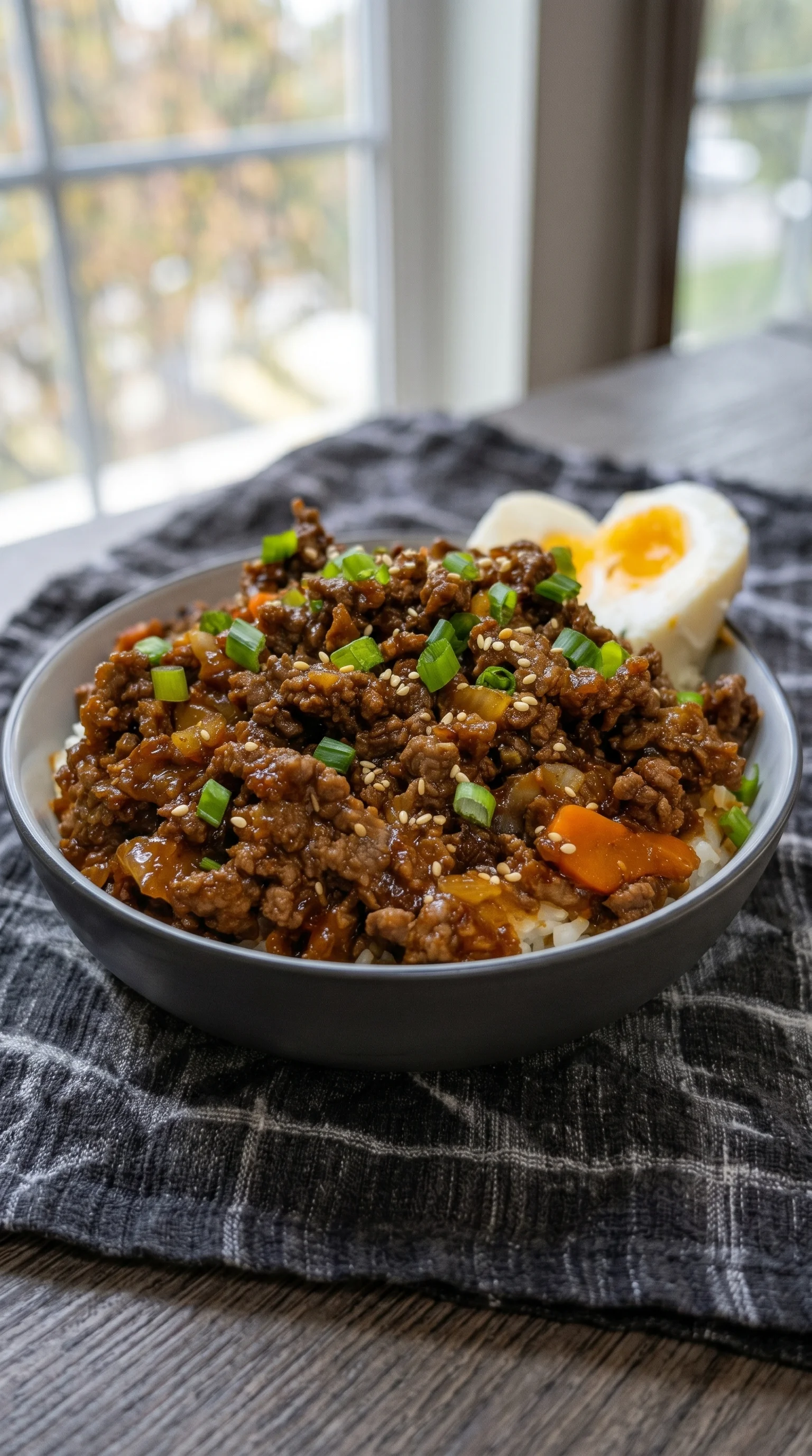 A bowl of beef and vegetables.