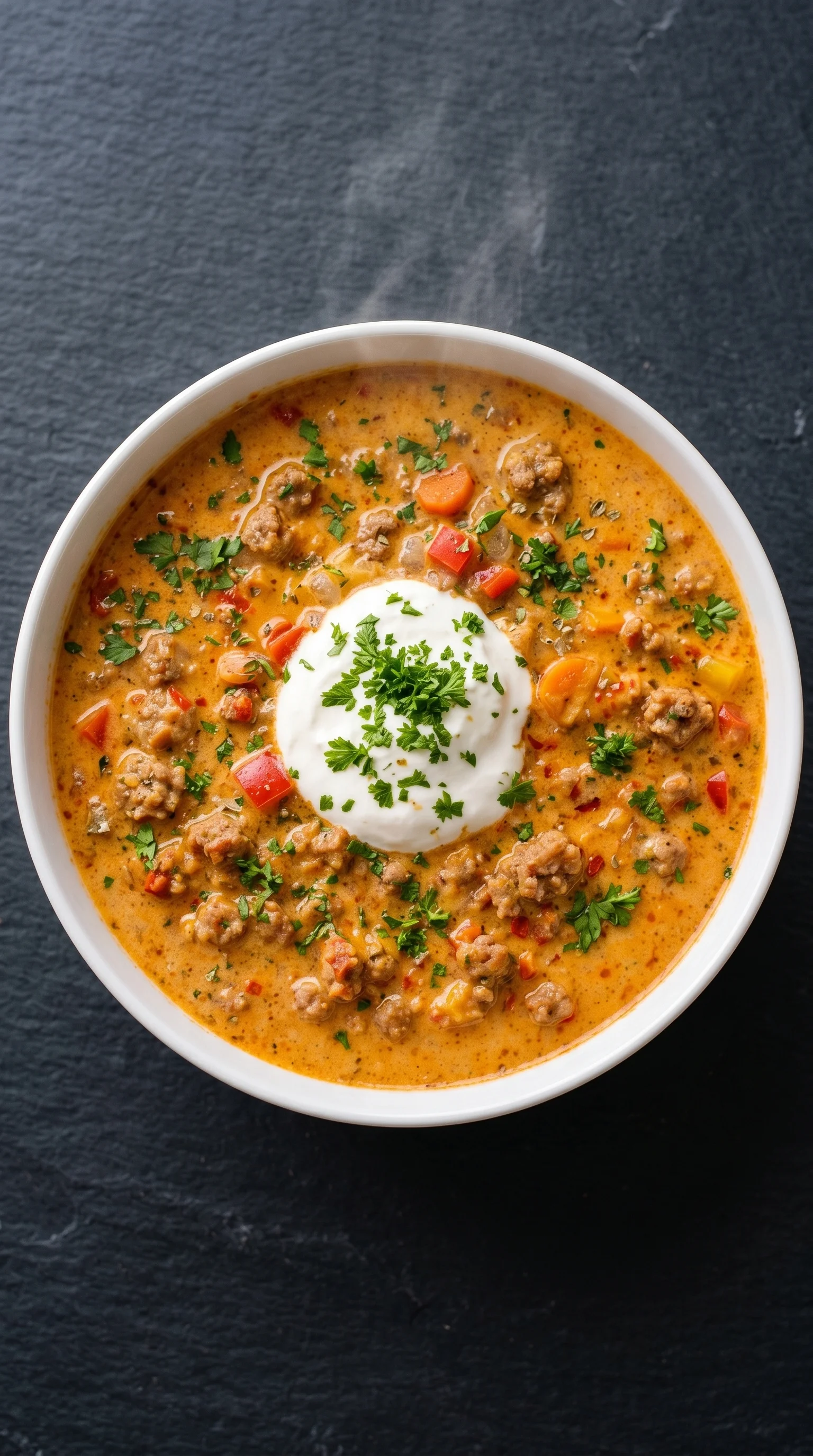 A bowl of Friss-dich-dumm-Suppe.