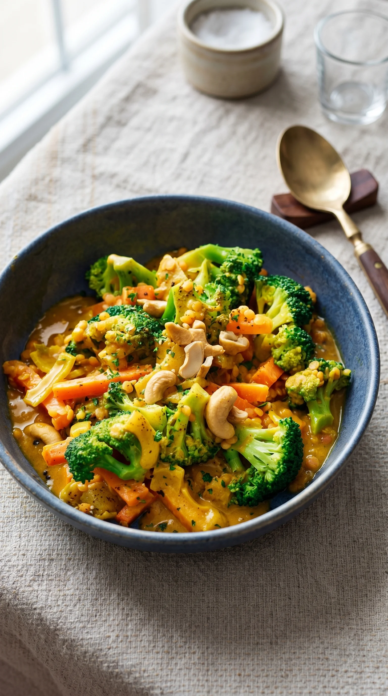 A bowl of broccoli and carrots.