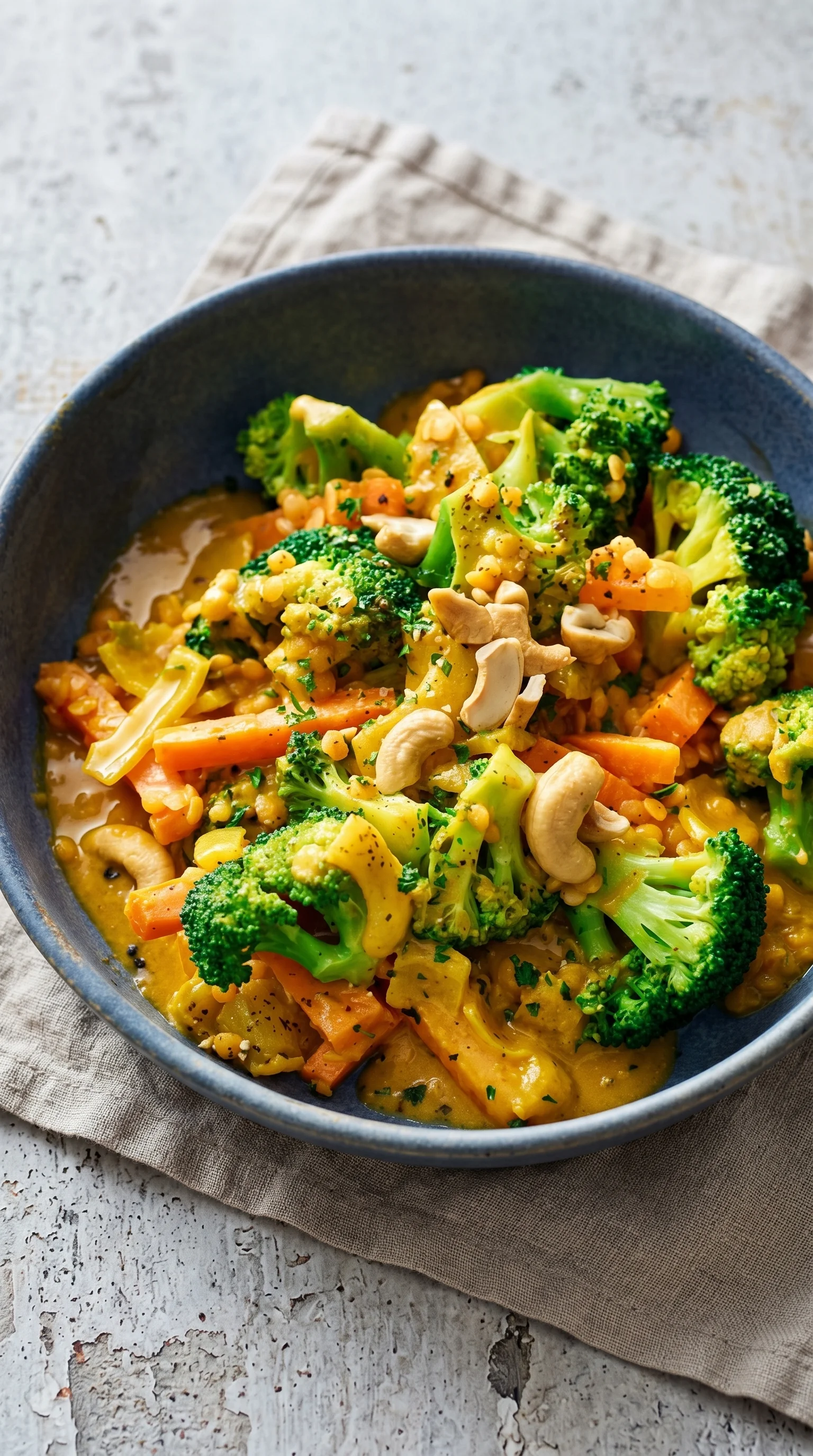 A bowl of broccoli and carrots.