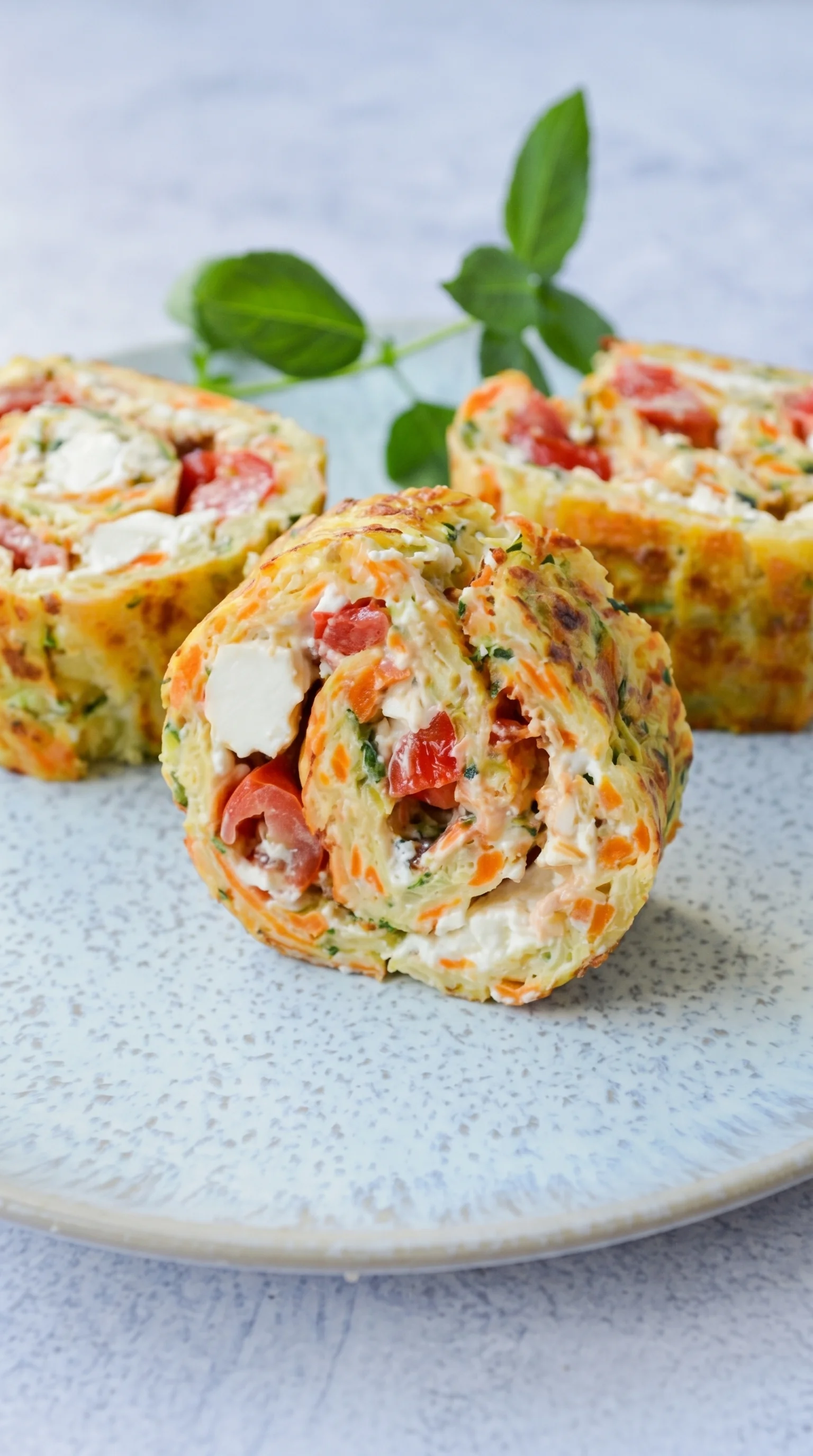 A vegetarian roll with cheese.