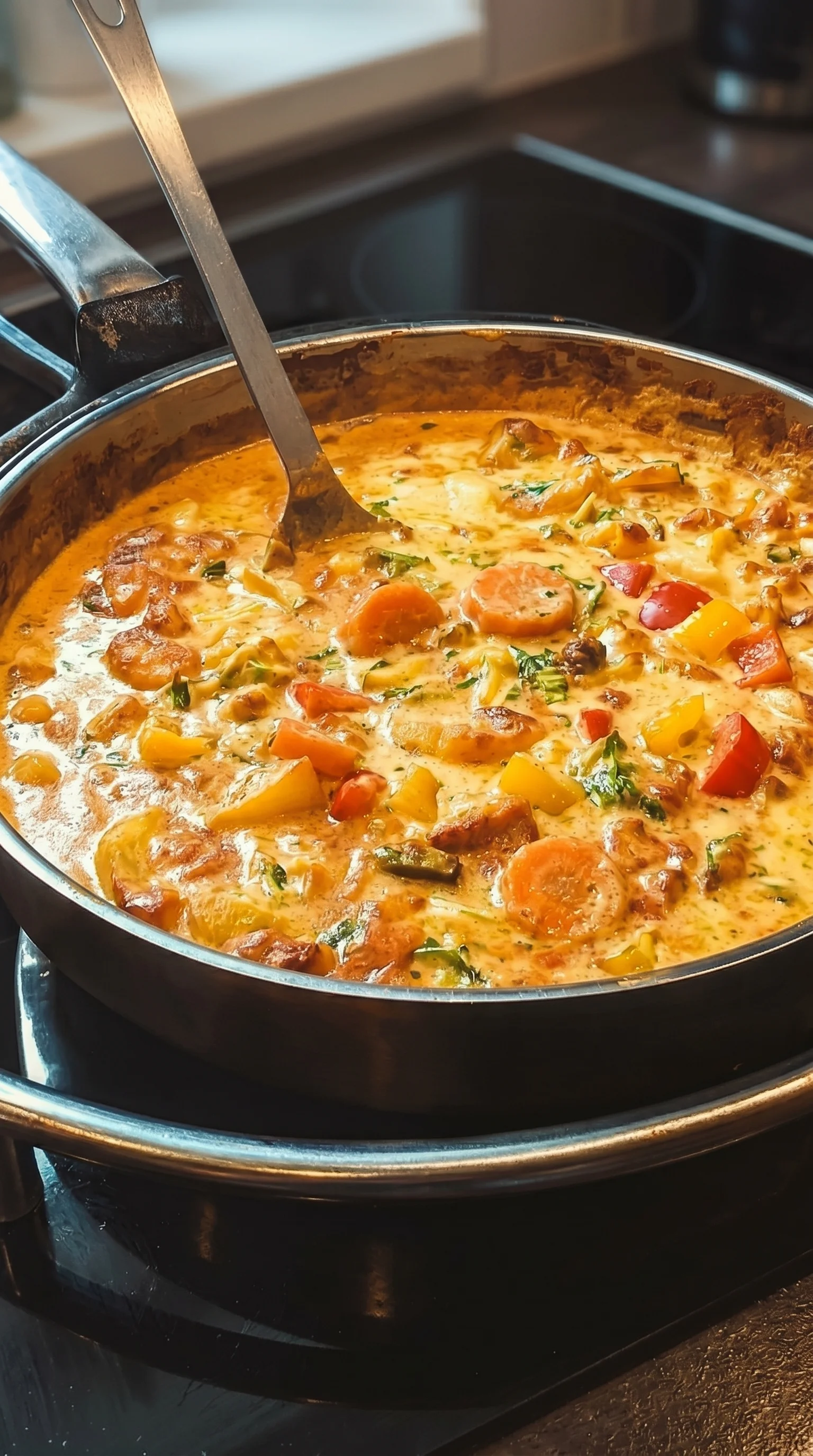 A Schnitzeltopf filled with vegetables and meat.