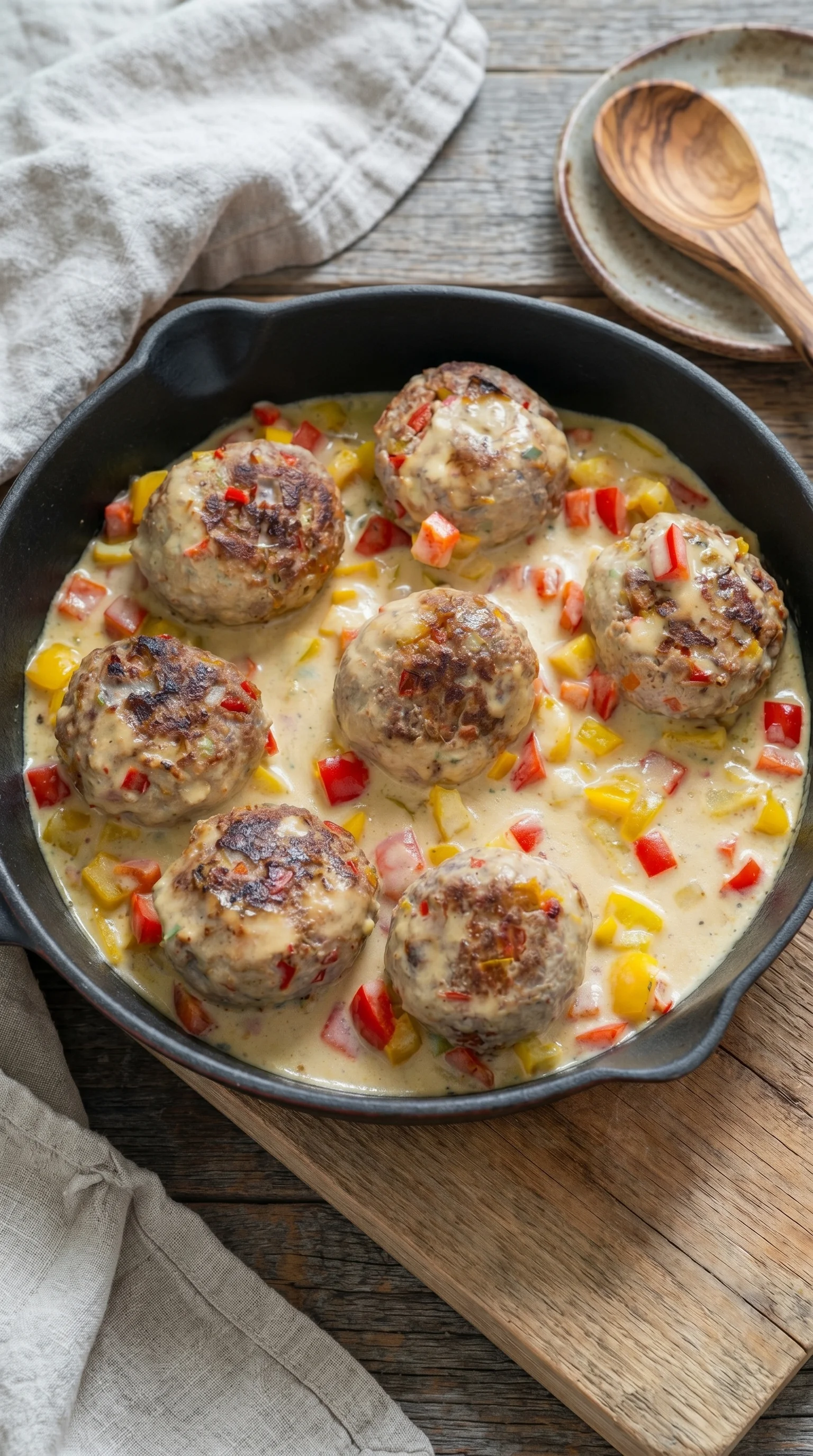 A pan of Schlemmer-Frikadellen.
