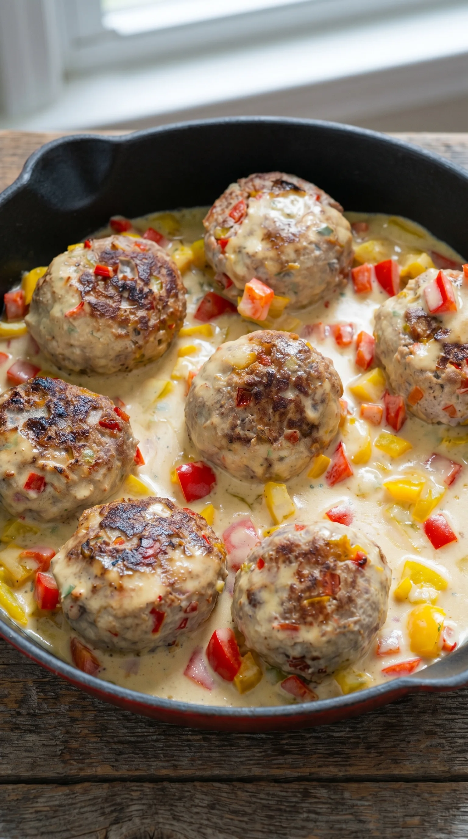 A pan of Schlemmer-Frikadellen.
