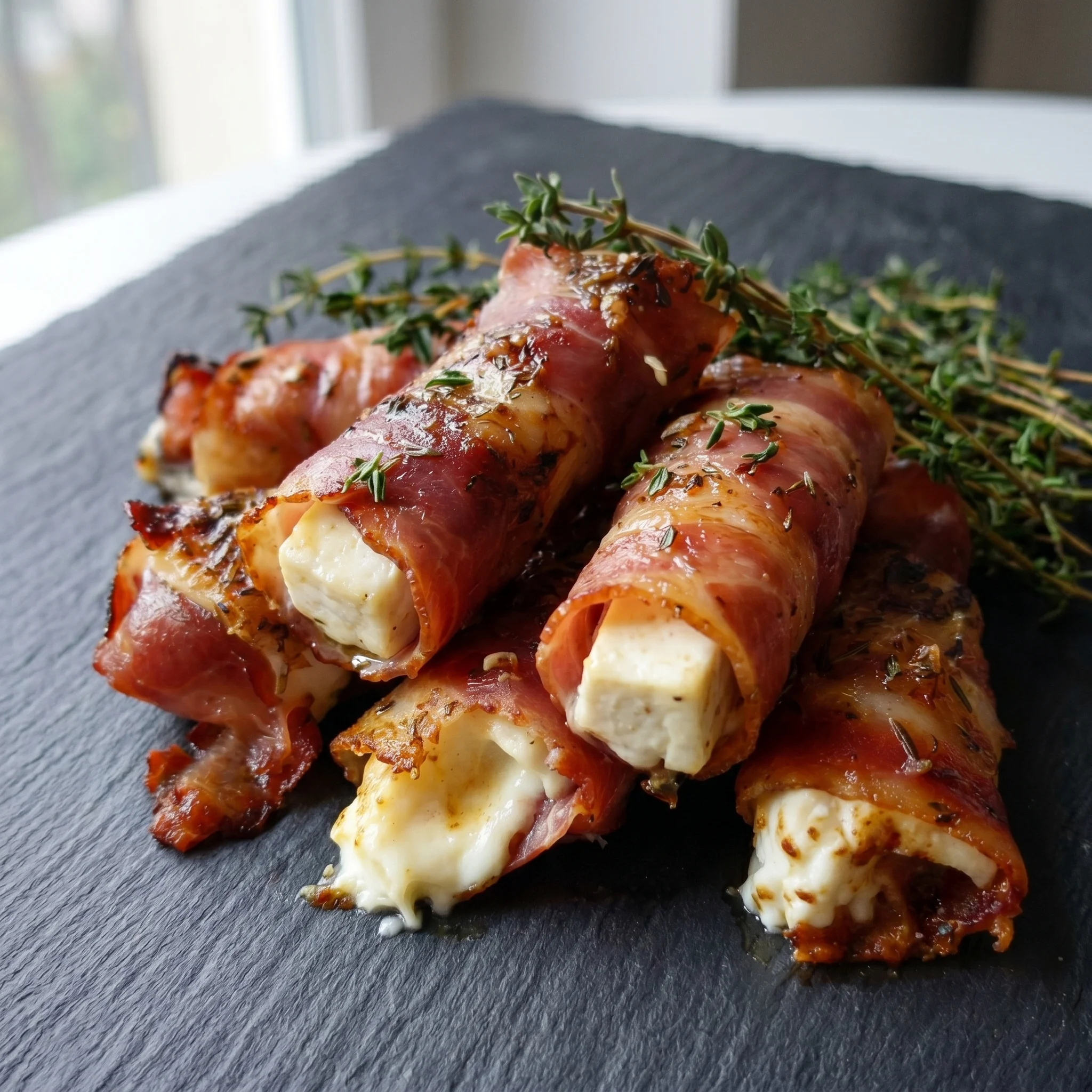 Grilled cheese and bacon wrapped in bacon.