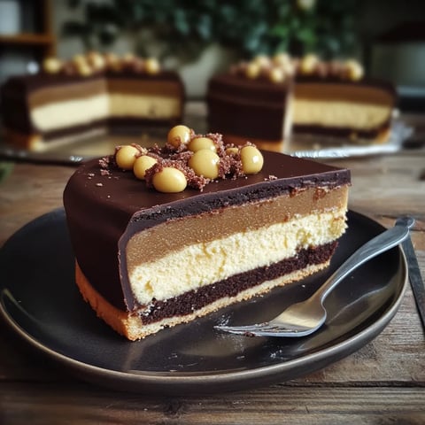 Eine Schokoladencake mit Schokoladen- und Vanilleeis auf einem Teller.