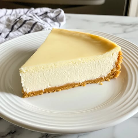 Eine Scheibe Käse auf einem weißen Plate.